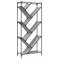vidaXL Bücherregal Grau Sonoma 79x30x180 cm Holzwerkstoff und Metall vidaXL Bücherregal Grau Sonoma 79x30x180 cm Holzwerkstoff und Metall