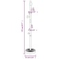 vidaXL Garderobenständer Rosa 172 cm Pulverbeschichtetes Eisen vidaXL Garderobenständer Rosa 172 cm Pulverbeschichtetes Eisen