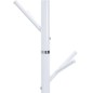 vidaXL Garderobenständer Weiß 175 cm Pulverbeschichtetes Eisen vidaXL Garderobenständer Weiß 175 cm Pulverbeschichtetes Eisen