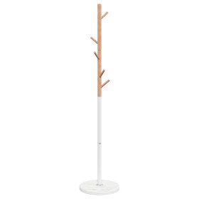 vidaXL Garderobenständer Weiß 172 cm Pulverbeschichtetes Eisen