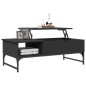 vidaXL Couchtisch Schwarz 100x50x35 cm Holzwerkstoff und Metall vidaXL Couchtisch Schwarz 100x50x35 cm Holzwerkstoff und Metall