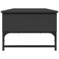 vidaXL Couchtisch Schwarz 100x50x35 cm Holzwerkstoff und Metall vidaXL Couchtisch Schwarz 100x50x35 cm Holzwerkstoff und Metall