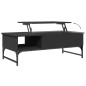 vidaXL Couchtisch Schwarz 100x50x35 cm Holzwerkstoff und Metall vidaXL Couchtisch Schwarz 100x50x35 cm Holzwerkstoff und Metall