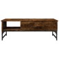 vidaXL Couchtisch Räuchereiche 100x50x35 cm Holzwerkstoff und Metall vidaXL Couchtisch Räuchereiche 100x50x35 cm Holzwerkstoff und Metall