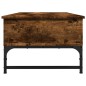 vidaXL Couchtisch Räuchereiche 100x50x35 cm Holzwerkstoff und Metall vidaXL Couchtisch Räuchereiche 100x50x35 cm Holzwerkstoff und Metall