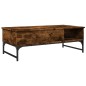 vidaXL Couchtisch Räuchereiche 100x50x35 cm Holzwerkstoff und Metall vidaXL Couchtisch Räuchereiche 100x50x35 cm Holzwerkstoff und Metall