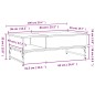 vidaXL Couchtisch Räuchereiche 100x50x35 cm Holzwerkstoff und Metall vidaXL Couchtisch Räuchereiche 100x50x35 cm Holzwerkstoff und Metall
