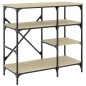 vidaXL Bäckerregal Sonoma-Eiche 90x40x84 cm Holzwerkstoff und Metall vidaXL Bäckerregal Sonoma-Eiche 90x40x84 cm Holzwerkstoff und Metall