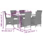 vidaXL 7-tlg. Garten-Essgruppe mit Kissen Beige Poly Rattan vidaXL 7-tlg. Garten-Essgruppe mit Kissen Beige Poly Rattan