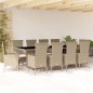 vidaXL 7-tlg. Garten-Essgruppe mit Kissen Beige Poly Rattan vidaXL 7-tlg. Garten-Essgruppe mit Kissen Beige Poly Rattan