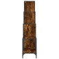 vidaXL Bücherregal Räuchereiche 122x30x132 cm Holzwerkstoff und Metall vidaXL Bücherregal Räuchereiche 122x30x132 cm Holzwerkstoff und Metall