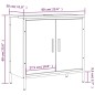 vidaXL Waschbeckenunterschrank Sonoma-Eiche 60x30x60 cm Holzwerkstoff vidaXL Waschbeckenunterschrank Sonoma-Eiche 60x30x60 cm Holzwerkstoff