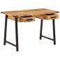 vidaXL Schreibtisch mit Schubladen 105x55x70 cm Massivholz Mango Eisen vidaXL Schreibtisch mit Schubladen 105x55x70 cm Massivholz Mango Eisen