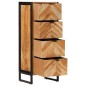 vidaXL Badschrank 40x30x100 cm Massivholz Akazie und Eisen vidaXL Badschrank 40x30x100 cm Massivholz Akazie und Eisen