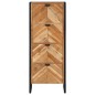 vidaXL Badschrank 40x30x100 cm Massivholz Akazie und Eisen vidaXL Badschrank 40x30x100 cm Massivholz Akazie und Eisen