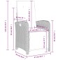 vidaXL 5-tlg. Garten-Essgruppe mit Kissen Beige Poly Rattan vidaXL 5-tlg. Garten-Essgruppe mit Kissen Beige Poly Rattan
