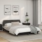 vidaXL Bettgestell mit Kopfteil Schwarz und Weiß 140x190 cm Kunstleder vidaXL Bettgestell mit Kopfteil Schwarz und Weiß 140x190 cm Kunstleder