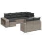 vidaXL 10-tlg. Garten-Sofagarnitur mit Kissen Grau Poly Rattan vidaXL 10-tlg. Garten-Sofagarnitur mit Kissen Grau Poly Rattan