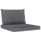 6-tlg. Garten-Lounge-Set mit Anthrazit Kissen 6-tlg. Garten-Lounge-Set mit Anthrazit Kissen