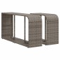vidaXL 10-tlg. Garten-Sofagarnitur mit Kissen Grau Poly Rattan vidaXL 10-tlg. Garten-Sofagarnitur mit Kissen Grau Poly Rattan