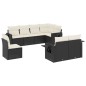 vidaXL 8-tlg. Garten-Sofagarnitur mit Kissen Schwarz Poly Rattan vidaXL 8-tlg. Garten-Sofagarnitur mit Kissen Schwarz Poly Rattan