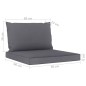 6-tlg. Garten-Lounge-Set mit Anthrazit Kissen 6-tlg. Garten-Lounge-Set mit Anthrazit Kissen