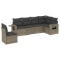 vidaXL 6-tlg. Garten-Sofagarnitur mit Kissen Grau Poly Rattan vidaXL 6-tlg. Garten-Sofagarnitur mit Kissen Grau Poly Rattan