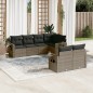 vidaXL 7-tlg. Garten-Sofagarnitur mit Kissen Grau Poly Rattan vidaXL 7-tlg. Garten-Sofagarnitur mit Kissen Grau Poly Rattan