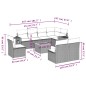 vidaXL 9-tlg. Garten-Sofagarnitur mit Kissen Schwarz Poly Rattan vidaXL 9-tlg. Garten-Sofagarnitur mit Kissen Schwarz Poly Rattan
