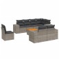 vidaXL 9-tlg. Garten-Sofagarnitur mit Kissen Grau Poly Rattan vidaXL 9-tlg. Garten-Sofagarnitur mit Kissen Grau Poly Rattan