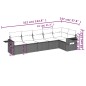 vidaXL 6-tlg. Garten-Sofagarnitur mit Kissen Schwarz Poly Rattan vidaXL 6-tlg. Garten-Sofagarnitur mit Kissen Schwarz Poly Rattan