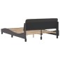 vidaXL Bettgestell mit Kopfteil Grau 140x190 cm Kunstleder vidaXL Bettgestell mit Kopfteil Grau 140x190 cm Kunstleder