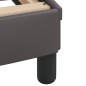 vidaXL Bettgestell mit Kopfteil Grau 140x190 cm Kunstleder vidaXL Bettgestell mit Kopfteil Grau 140x190 cm Kunstleder
