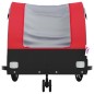 vidaXL Fahrradanhänger Schwarz und Rot 30 kg Eisen vidaXL Fahrradanhänger Schwarz und Rot 30 kg Eisen