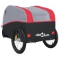 vidaXL Fahrradanhänger Schwarz und Rot 30 kg Eisen vidaXL Fahrradanhänger Schwarz und Rot 30 kg Eisen