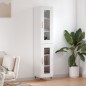 vidaXL Highboard Hochglanz-Weiß 34,5x34x180 cm Holzwerkstoff vidaXL Highboard Hochglanz-Weiß 34,5x34x180 cm Holzwerkstoff