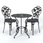 vidaXL 3-tlg. Bistro-Set Aluminiumguss Schwarz vidaXL 3-tlg. Bistro-Set Aluminiumguss Schwarz