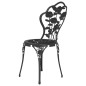 vidaXL 3-tlg. Bistro-Set Aluminiumguss Schwarz vidaXL 3-tlg. Bistro-Set Aluminiumguss Schwarz