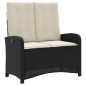 vidaXL 4-tlg. Garten-Essgruppe mit Kissen Schwarz Poly Rattan vidaXL 4-tlg. Garten-Essgruppe mit Kissen Schwarz Poly Rattan