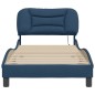 vidaXL Bettgestell mit LED Blau 90x190 cm Stoff vidaXL Bettgestell mit LED Blau 90x190 cm Stoff