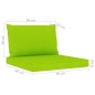 6-tlg. Garten-Lounge-Set mit Hellgrünen Kissen 6-tlg. Garten-Lounge-Set mit Hellgrünen Kissen