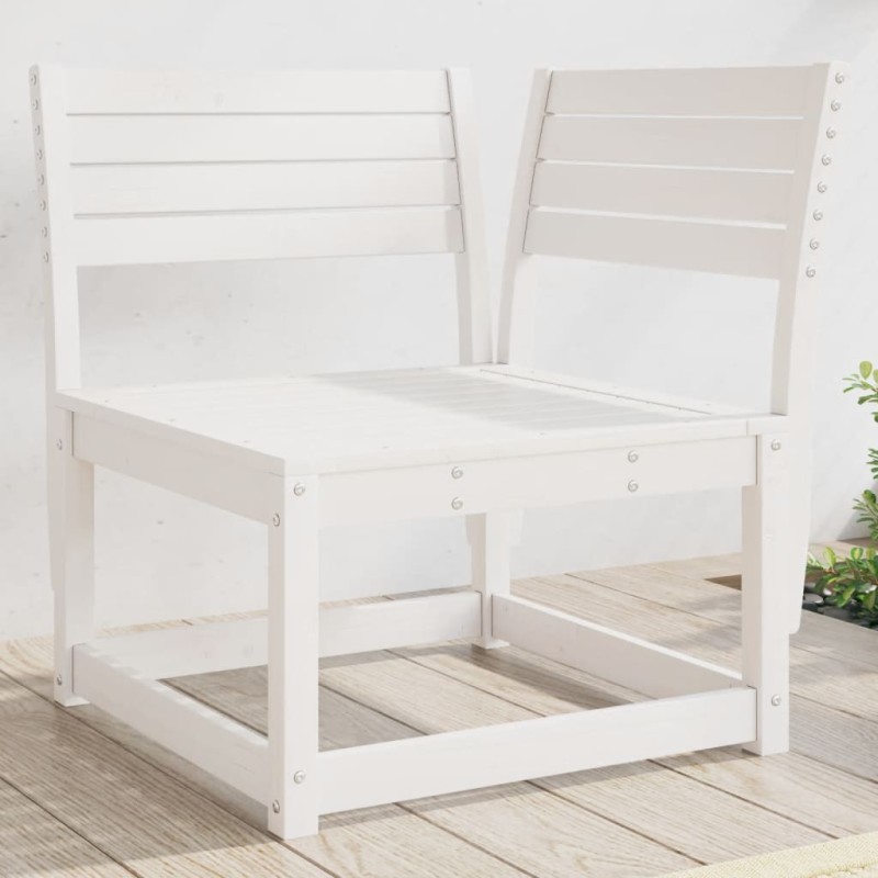 vidaXL Garten-Ecksofa Weiß 73x73x78 cm Massivholz Kiefer vidaXL Garten-Ecksofa Weiß 73x73x78 cm Massivholz Kiefer