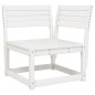 vidaXL Garten-Ecksofa Weiß 73x73x78 cm Massivholz Kiefer vidaXL Garten-Ecksofa Weiß 73x73x78 cm Massivholz Kiefer