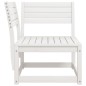 vidaXL Garten-Ecksofa Weiß 73x73x78 cm Massivholz Kiefer vidaXL Garten-Ecksofa Weiß 73x73x78 cm Massivholz Kiefer