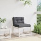 vidaXL Gartensofa mit Kissen Weiß Massivholz Kiefer vidaXL Gartensofa mit Kissen Weiß Massivholz Kiefer
