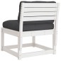 vidaXL Gartensofa mit Kissen Weiß Massivholz Kiefer vidaXL Gartensofa mit Kissen Weiß Massivholz Kiefer
