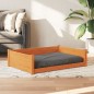 vidaXL Hundebett Wachsbraun 105,5x75,5x28 cm Massivholz Kiefer vidaXL Hundebett Wachsbraun 105,5x75,5x28 cm Massivholz Kiefer