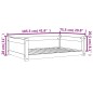vidaXL Hundebett Wachsbraun 105,5x75,5x28 cm Massivholz Kiefer vidaXL Hundebett Wachsbraun 105,5x75,5x28 cm Massivholz Kiefer