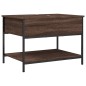 vidaXL Couchtisch Braun Eichen-Optik 70x50x50 cm Holzwerkstoff Metall vidaXL Couchtisch Braun Eichen-Optik 70x50x50 cm Holzwerkstoff Metall