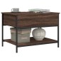 vidaXL Couchtisch Braun Eichen-Optik 70x50x50 cm Holzwerkstoff Metall vidaXL Couchtisch Braun Eichen-Optik 70x50x50 cm Holzwerkstoff Metall